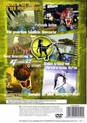 Gun Survivor 3 - Dino Crisis (Korea) box cover back